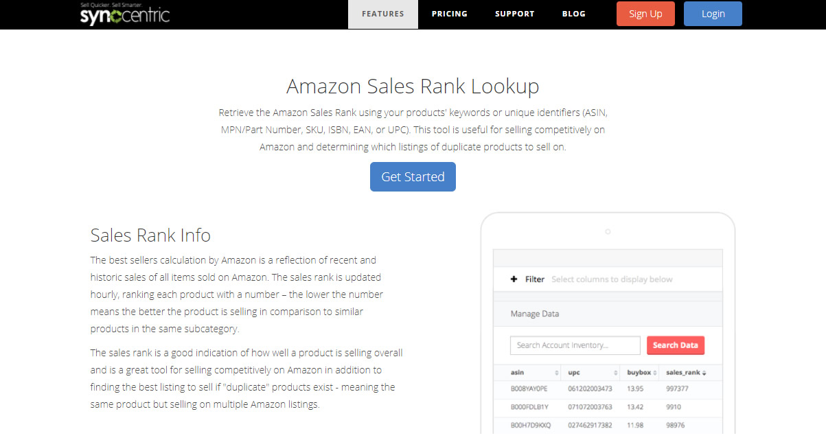 amazon sales rank lookup