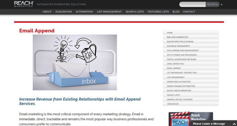 Reach Marketing Email Append